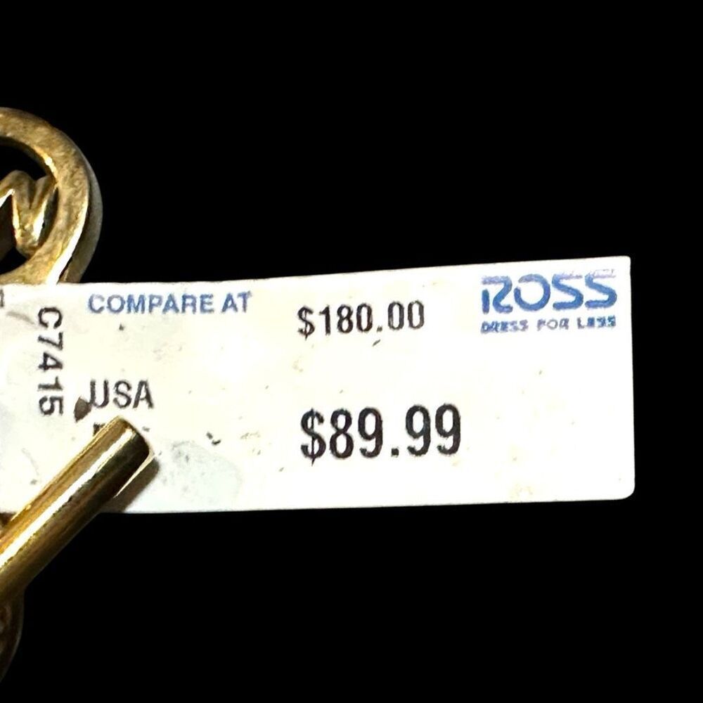MICHAEL KORS Gold Plated Chain Link Bracelet MK Monogram Logo Bracelet Jewelry D - Picture 5 of 6